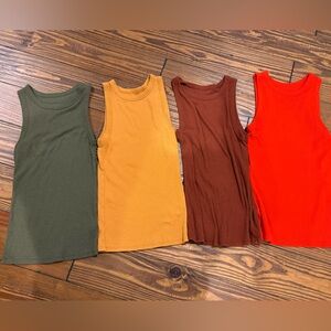 a new day Women's Tank Tops - Green, Yellow, Brown, Red